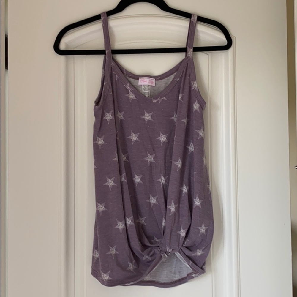 Star print tank top